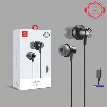 Žičane in-ear slušalice visoke kvalitete zvuka, Type-C, digitalni bas, kompatibilno s Huawei i Xiaomi