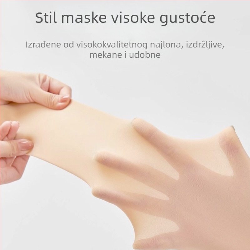 Ženske prozirne najlon čarape u nude nijansi za proljeće i ljeto, tanke, efekt golih nogu, prirodan osjećaj