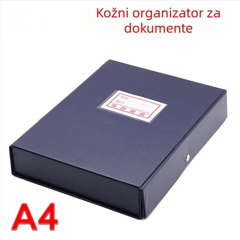Nanguo Weili A803 Kutija za arhivu, Kutija za dokumente, A4 Kutija za arhivu, 6 cm Kutija za arhive, Kutija za pohranu, A4 Kožna kutija za arhivu