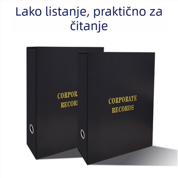 Xiongfeng XF-A01 uredska mapa za dokumente i kutija za pohranu, prilagodljiva, 31,5×27,5×8 cm, posebni papir, s otisnutim logotipom