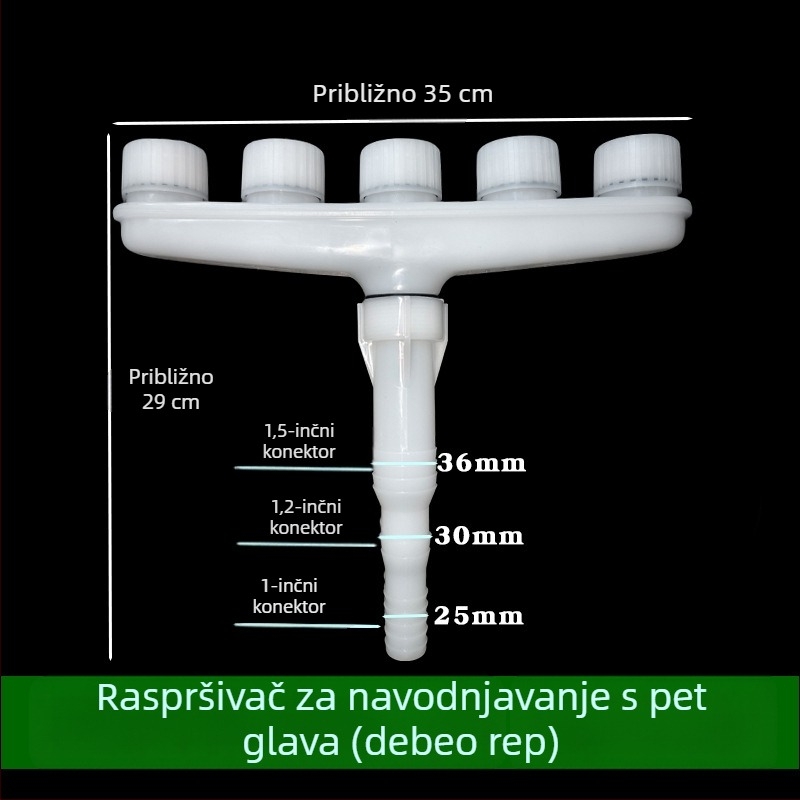 Raspršivač za navodnjavanje velikog protoka, atomizirajući raspršivač za cvijeće, biljke i zidove