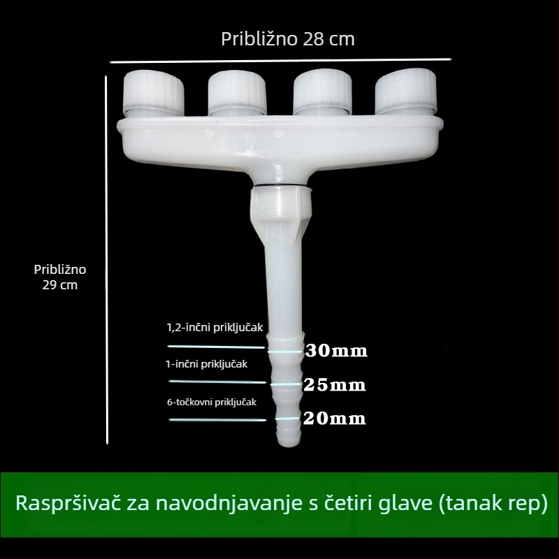 Raspršivač za navodnjavanje velikog protoka, atomizirajući raspršivač za cvijeće, biljke i zidove