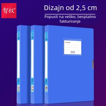 Plastična kutija za dokumente formata A4, čvrsta, za pohranu potvrda, dokumenata i financijskih zapisa