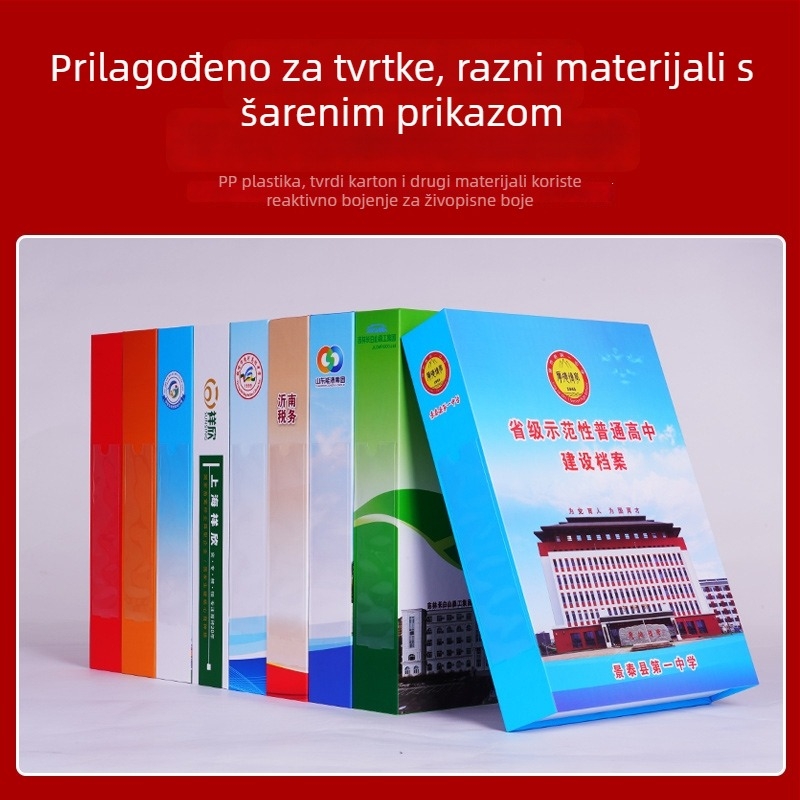 Uredska kutija za dokumente od kraft papira, boja print, arhivska kutija, A3/A4, bez kiseline