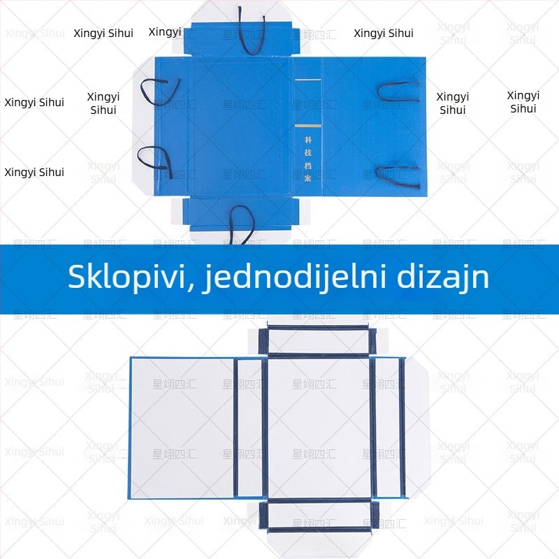 Kutija za arhivu od tvrde ploče s lakiranim platnom; arhivska kutija za tehnologiju; kutija za nacrtke; sklopiva kutija; kartonska kutija za urbano građevinarstvo i planiranje
