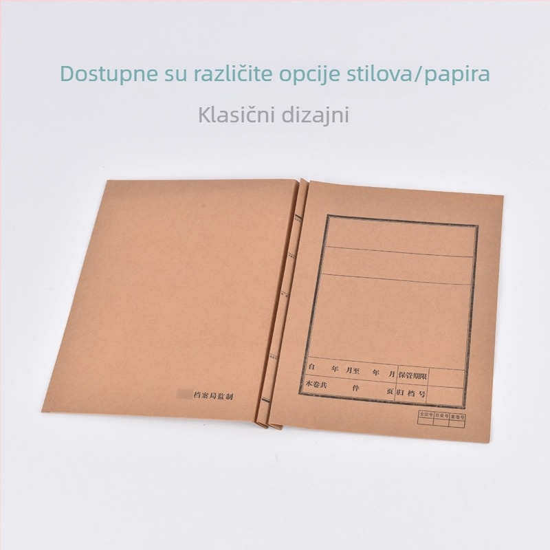 Prilagodljiva arhivska mapa od kraft papira s bezkiselinskim papirjem