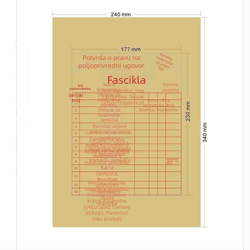 Torbe za dokumente od kraft papira s prilagođenim logom, veličina A4