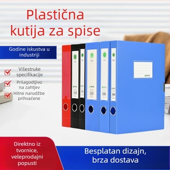 Debela A4 kutija za dokumente, plastična kutija za dokumente i račune, uredski organizator, izrađeno po mjeri