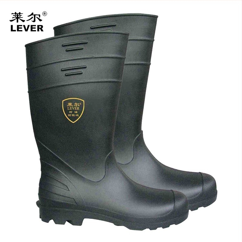 Laier SM-8-99 Otporne na kiseline i lužine kišne čizme, PVC vodootporne, kemijski otporne i protuklizne, 38 cm, crne
