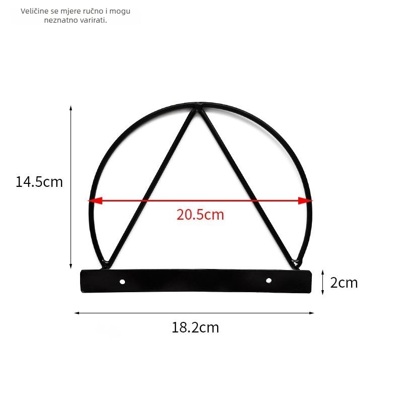 Geometrijski metalni držač za časopise, zidni dekor, crno-bijeli ili zlatni