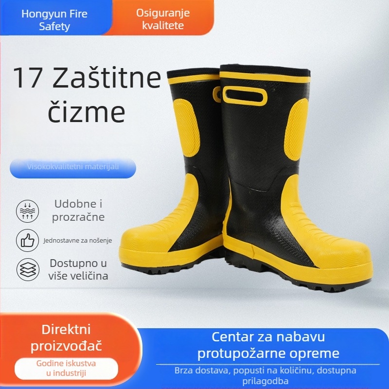 Zaštitne čizme za vatrogasce za gašenje požara i spašavanje