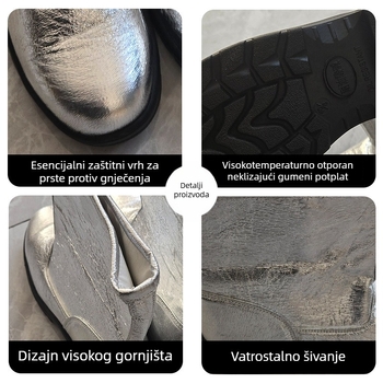 Čizme otporne na visoke temperature s izolacijom od aluminijske folije, do 1000°C, zaštitne, vatrootporne, toplinu reflektiraju, zaštita od opeklina