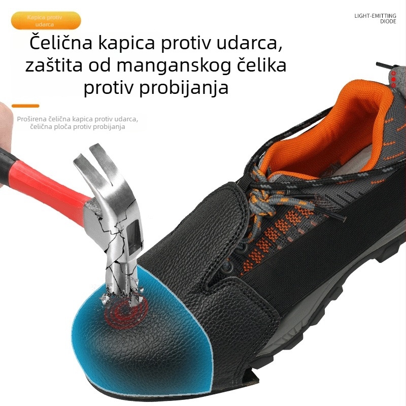 Zaštitne navlake za cipele s čeličnim vrhom, koža bivola, crne, univerzalna veličina