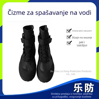 Vodootporne čizme za spašavanje na brzim vodama i ronjenje, gumene izolirane čizme