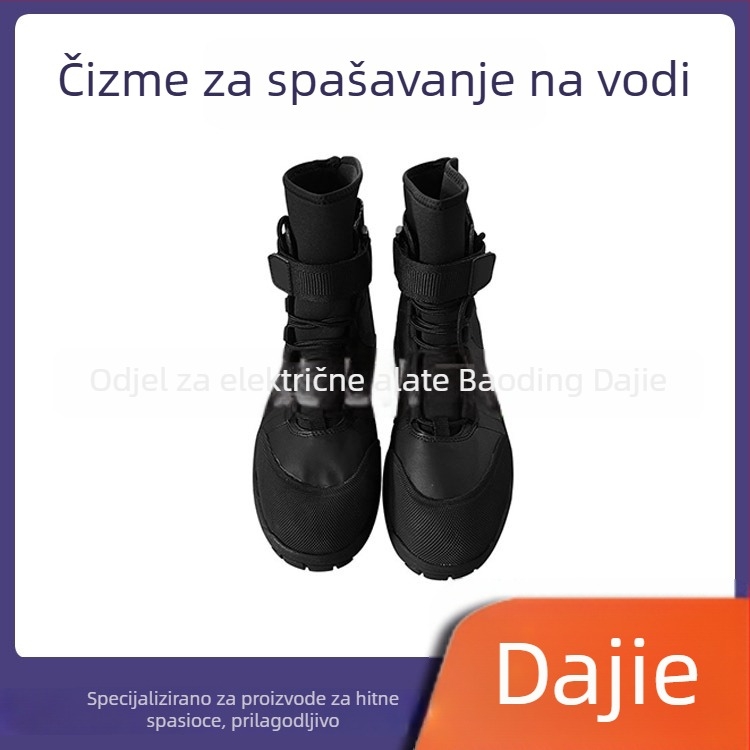 Čizme za spašavanje na vodi za brodske operacije, visoke čizme za zaštitu od leda, obuća za spašavanje od neoprena-gume