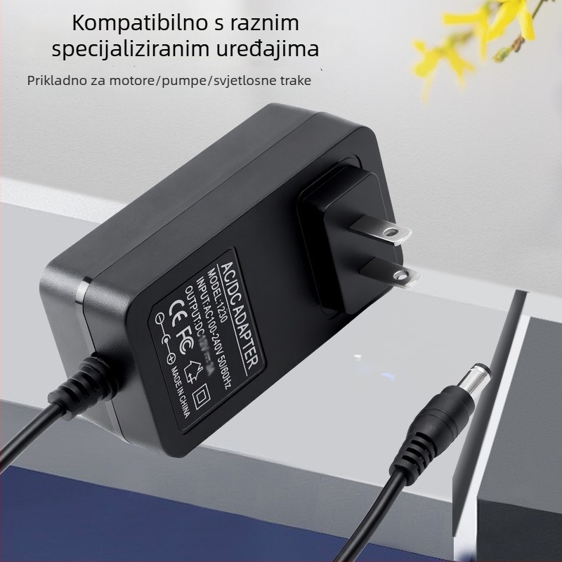 Napajanje 24V 2A za lampu za nokte, LED traku i atomizator za pročišćavanje vode, 48W
