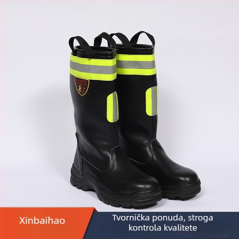 New Baihao Hasičarske visoke čizme od gume, otporne na plamen, otporne na probijanje, prilagodljive
