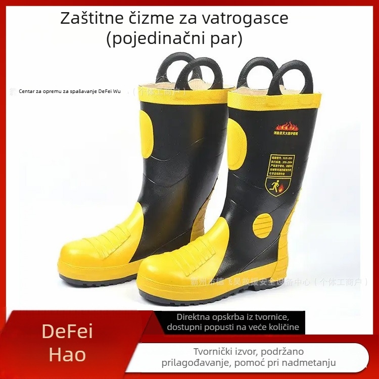 Vatrogasne zaštitne čizme, visoke, otporne na visoke temeprature, za spašavanje u šumi i gašenje požara