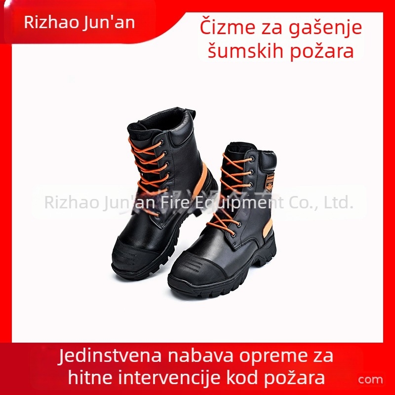 Šumske vatrogasne čizme za spašavanje, visoke zaštitne cipele otporne na probijanje