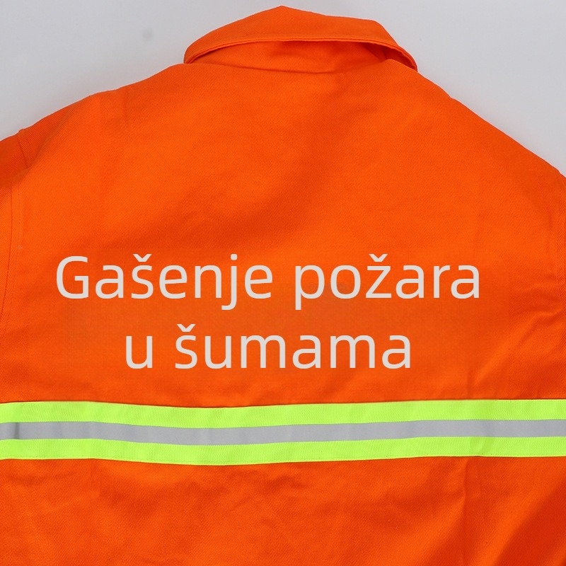 Prilagođeno zaštitno odijelo za šumske požare, gašenje požara, rukavice za spašavanje, kacige, aramidne zaštitne cipele, zaštitno odijelo za obuku – dvodijelni komplet
