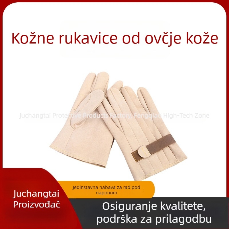 YS Električne radne zaštitne rukavice od ovčje kože – protuklizne, otporne na rezanje i probijanje