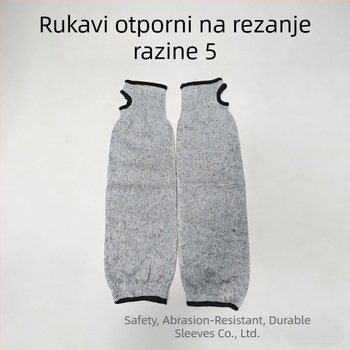 Razina 5 otporna na rezanje: zaštita za podlakticu i zapešće, rukavice otporne na rezanje, zaštitne rukave, velika veličina, ojačano