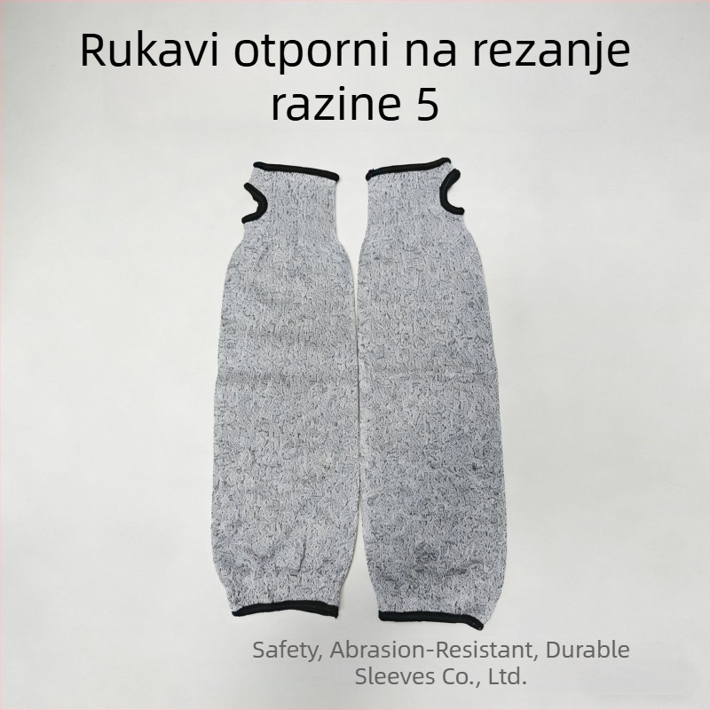 Razina 5 otporna na rezanje: zaštita za podlakticu i zapešće, rukavice otporne na rezanje, zaštitne rukave, velika veličina, ojačano