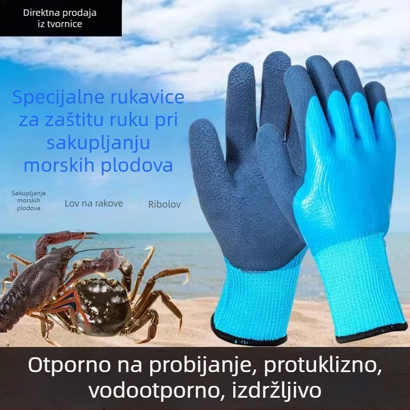 Višenamjenske vodootporne rukavice za hvatanje kraba – izdržljive i protuklizne