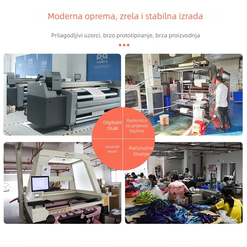 Set prsluka za psa, ogrlice i vodilice s vlastitim otiskom
