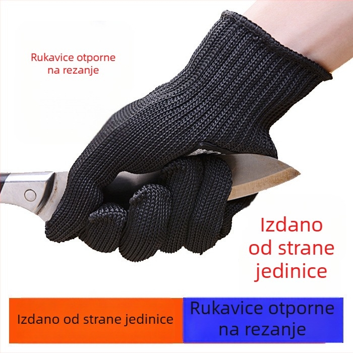 Rukavice otporne na rezanje, razina 4, s čeličnom žicom, višestruka zaštita i samozaštita