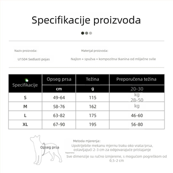 Novi međunarodni postroj za pse, mekan i udoban, s ravnomjernom raspodjelom sile