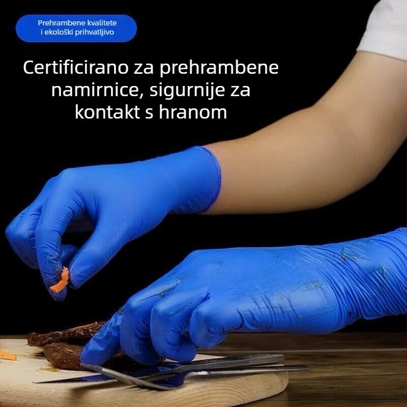 Yingke Medical Jednokratne nitril rukavice – debele, izdržljive, za kirurgiju, preglede, laboratorij, prehrambena klase