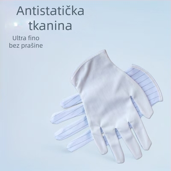 FLX Antistatične platnene rukavice s premazom bez praha za elektroničku kontrolu kvalitete u proizvodnim pogonima