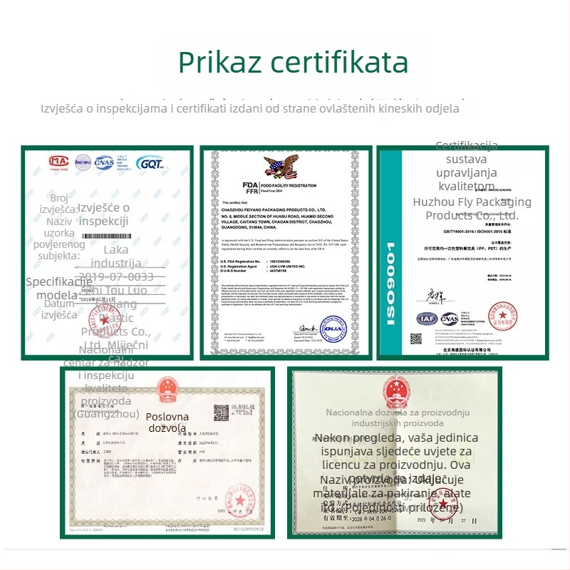 PET90 jednokratna čaša za mliječni čaj, plastična čaša s U oblikom, 301–700 ml