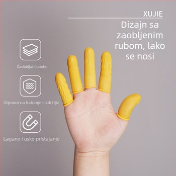 Antistatične jednokratne latex zaštitne navlake za prste, bez prašine, bez pudera, otporne na habanje, protuklizne za elektroniku