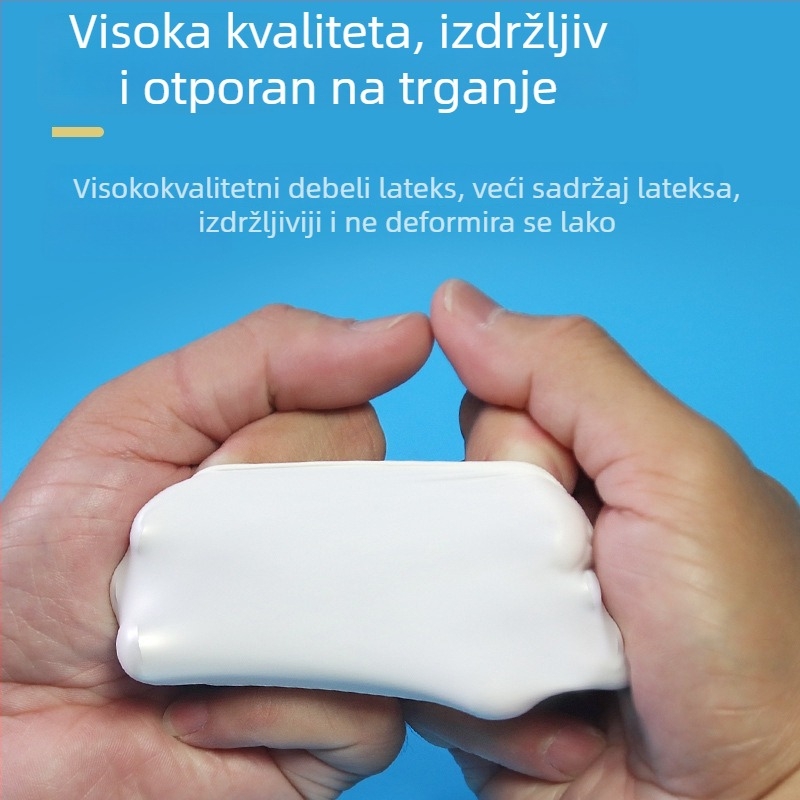 Debeli bež jednokratni industrijski zaštitnici prstiju, antistatčni, bez prašine, lateks