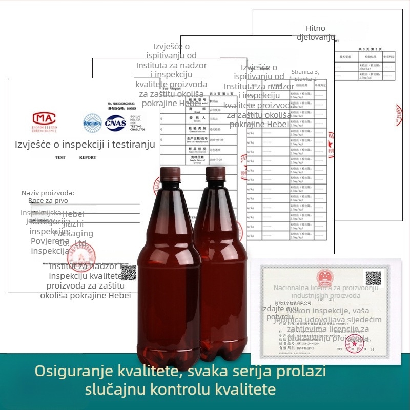 PET plastična boca za napitke 1500 ml – prozirna boca za vodu i napitke