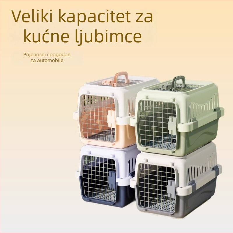 Prijenosnik za kućne ljubimce, za mačke i pse, prikladan za putovanja zrakoplovom i autom