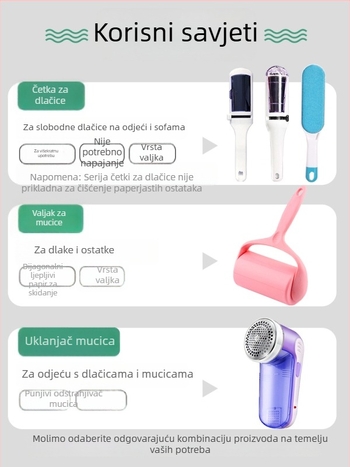 Valjak za uklanjanje dlačica s vunenih kaputa i odjeće – uklanjanje dlaka