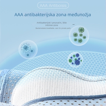 Muške antibakterijske bokserice od Ice-Silk s mrežastom tkaninom, prozračne, bez šavova, za ljeto.