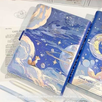 Novi album za kartice Mali princ planeta – četverostruka mreža, sladak crtani fotoalbum i prostor za kartice