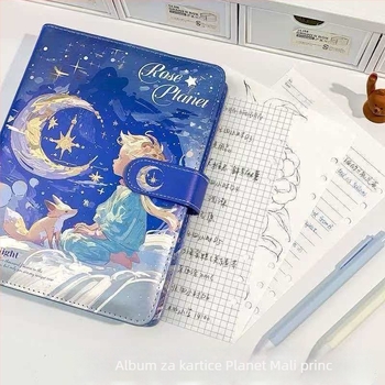 Novi album za kartice Mali princ planeta – četverostruka mreža, sladak crtani fotoalbum i prostor za kartice
