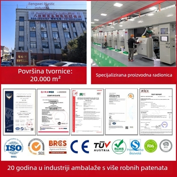 Torbe za hranu sa samostojećim i zatvaračem, aluminij-folija kompozitne vrećice s zatvaračem, za grickalice i suhe namirnice, prilagođene plastične vrećice za hranu