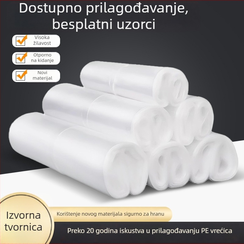 PE ploske vrećice s otvorom na vrhu, prehrambene kvalitete, velike veličine, prilagodljivo zatvaranje za skladištenje i pakiranje