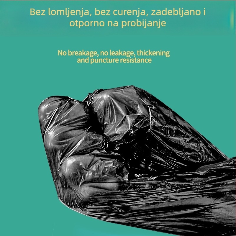 Torbe za smeće sa šnalom, kućna upotreba, jače, automatsko zatvaranje, kuhinjske vrećice od HDPE