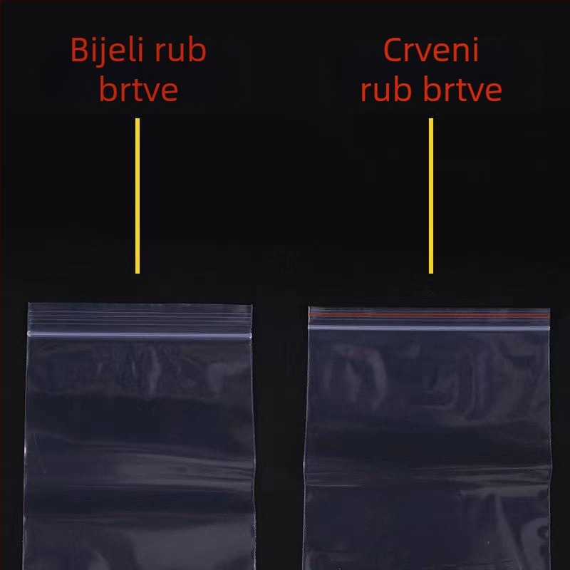 Ziplock vrećica 35x50 cm, prozirna PE vrećica za čuvanje hrane, samouzavarujuća