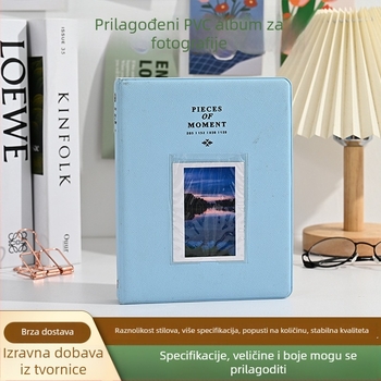 3-inčni Polaroid fotoalbum s umetnutim stranicama, veliki kapacitet za kartice, pohrana fotografija i ID fotografija