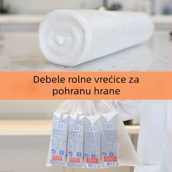 Kontinuirane rolane vrećice za pohranu hrane, ručno odvajanje, veličine velike/srednje/male, mikrovalna kompatibilnost, veleprodaja prilagodbe