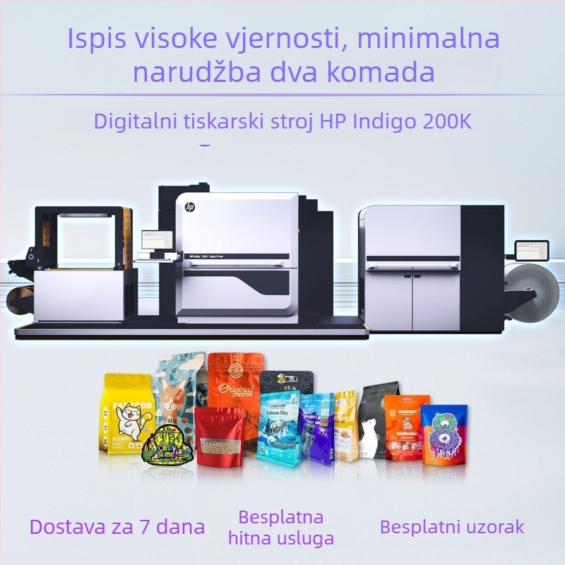 Prilagođene vakuumske vrećice za hranu za kućne ljubimce (pas i mačka), osmerostruko zatvaranje
