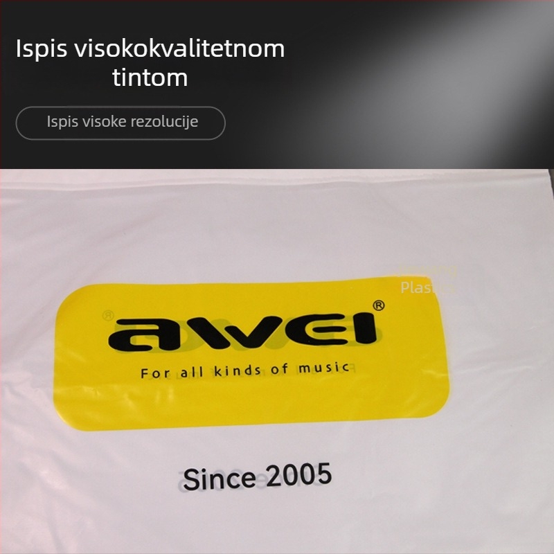 Prilagođene plastične tote vrećice s logom, ojačane ručke, dvostruki sloj, čvrste darovne vrećice za pakiranje odjeće